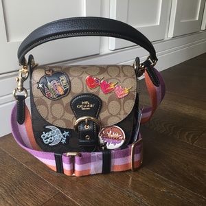 COACH KLEO DISCO SIGNATURE EMBELLISHED C-BODY W/TOP HANDLE; C6917;BNWT;MSRP $450